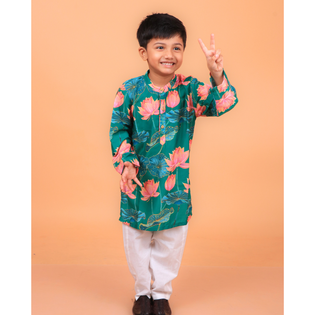 Simply Lotus Boys Kurta Set