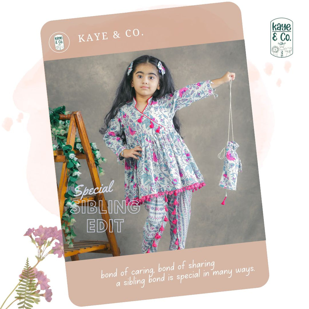 Phool Bagh Angrakha Kurti Set