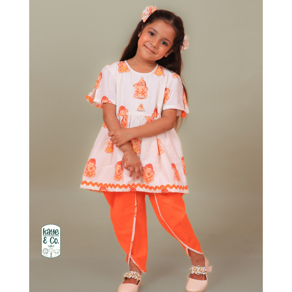 Ganpati Modak Peplum Tulip Set