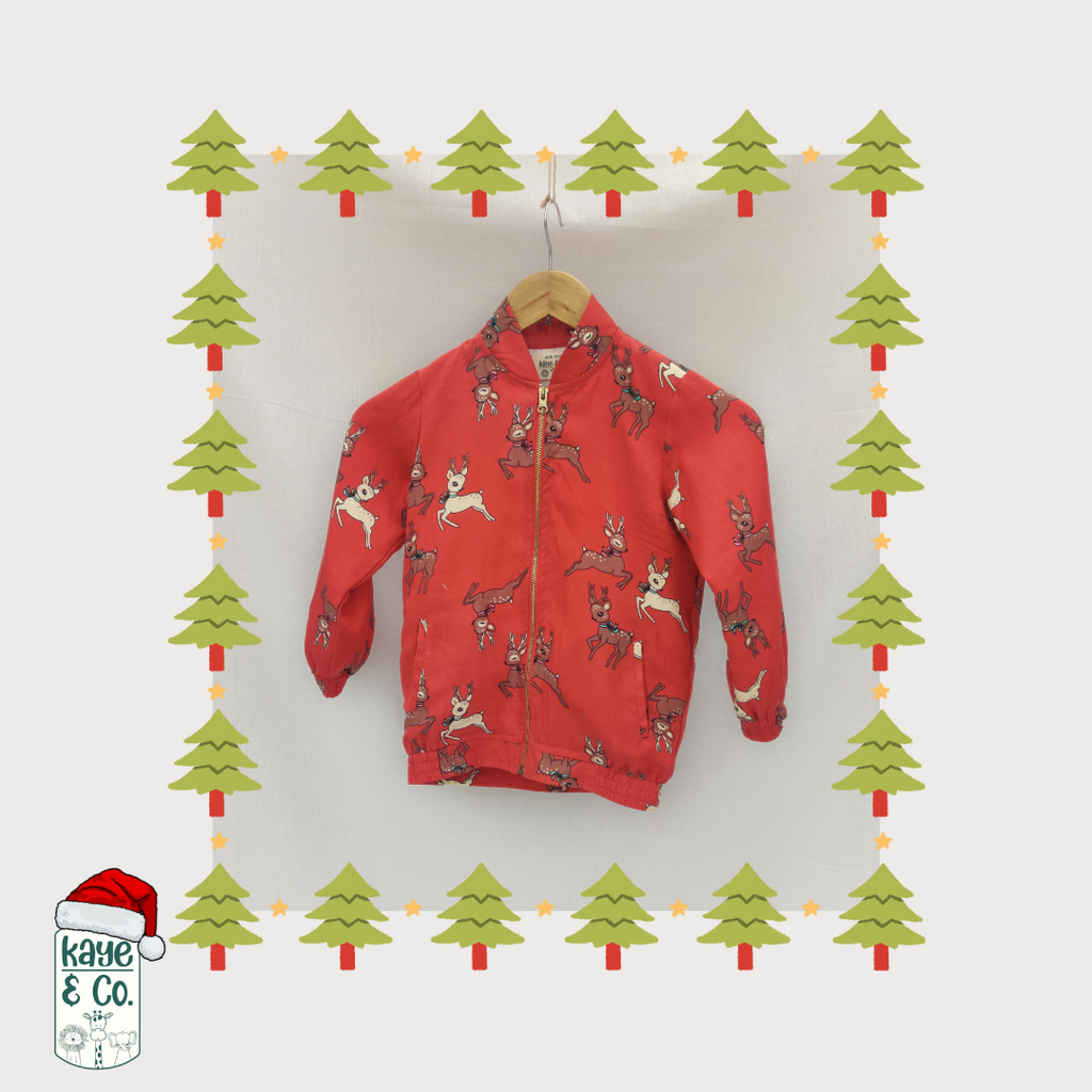 Xmas Edit Rein Deer Bomber Jacket