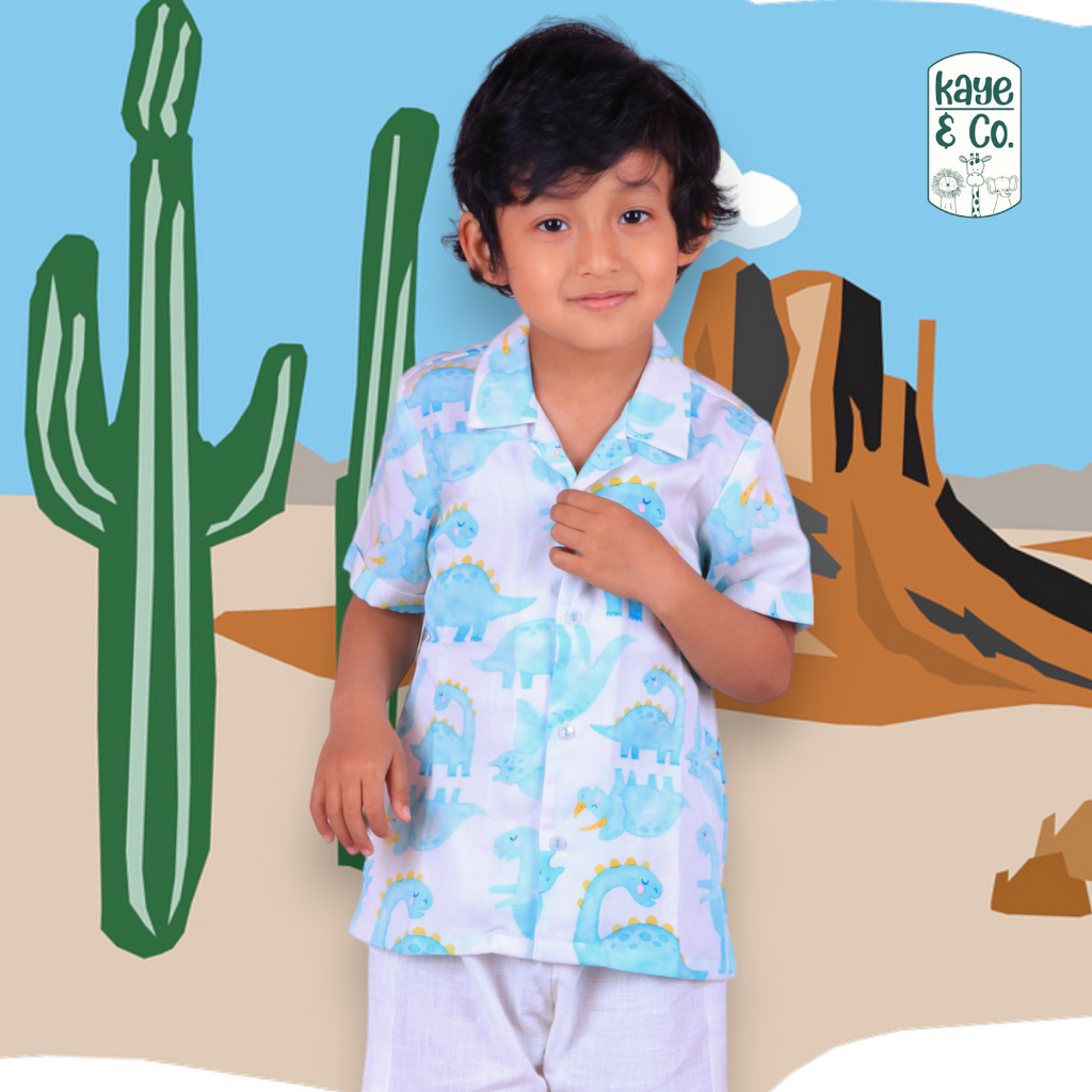 Boys Dino Resort Shirt