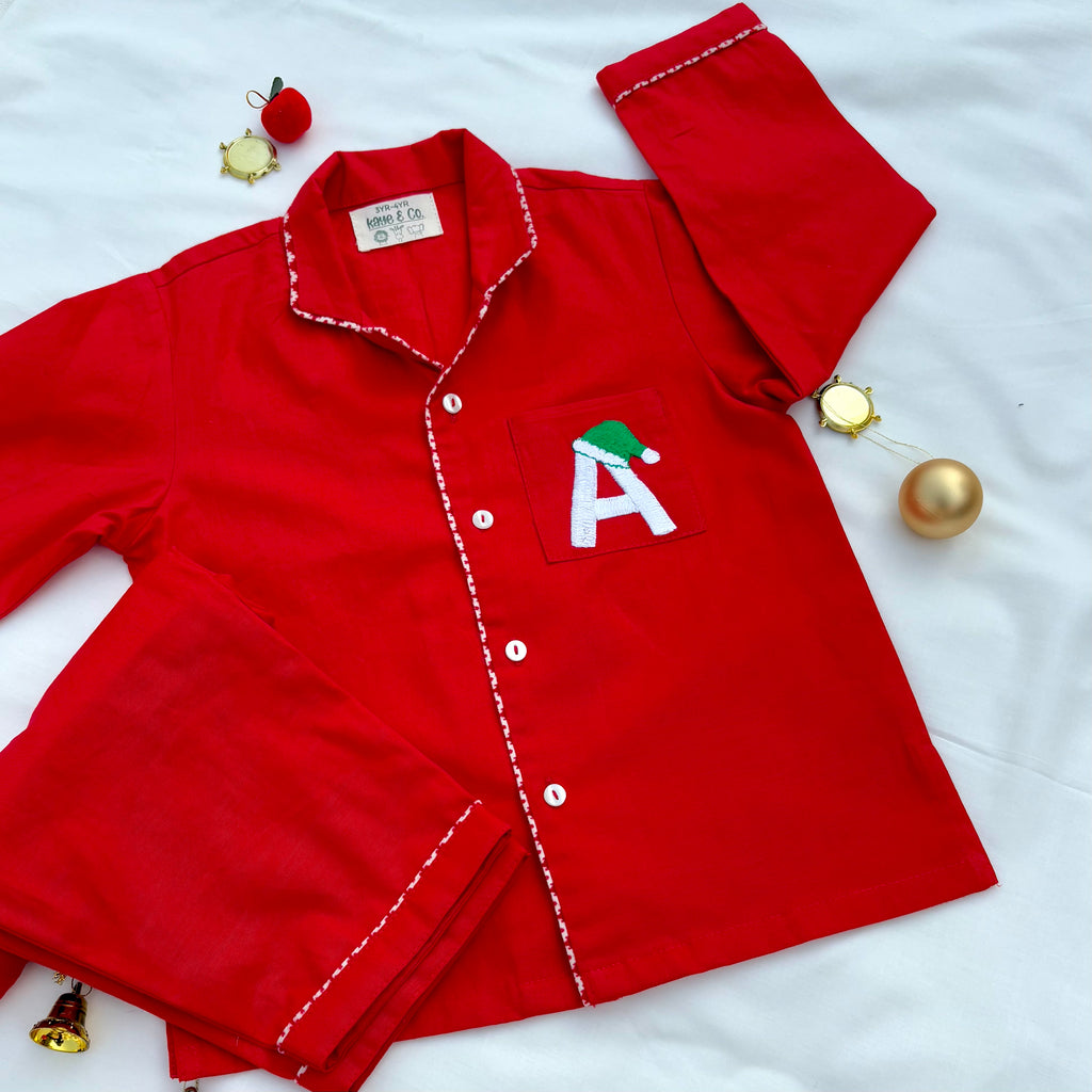 Xmas Special - Santas Helper PJ Set with initials