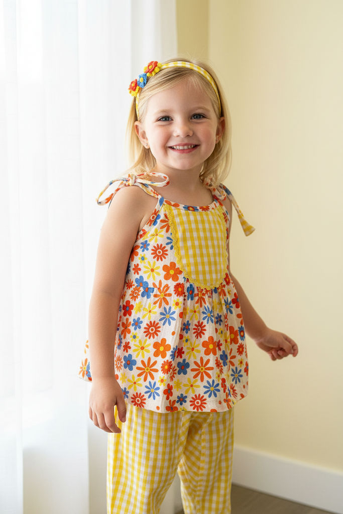 Groovy daisies Tie up & Tulip Set