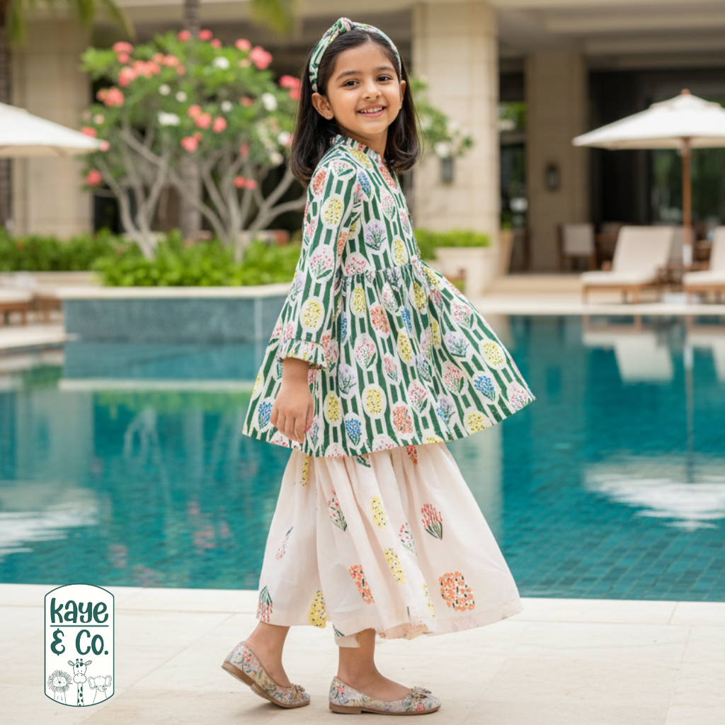 Lilly Peplum Sharara Set