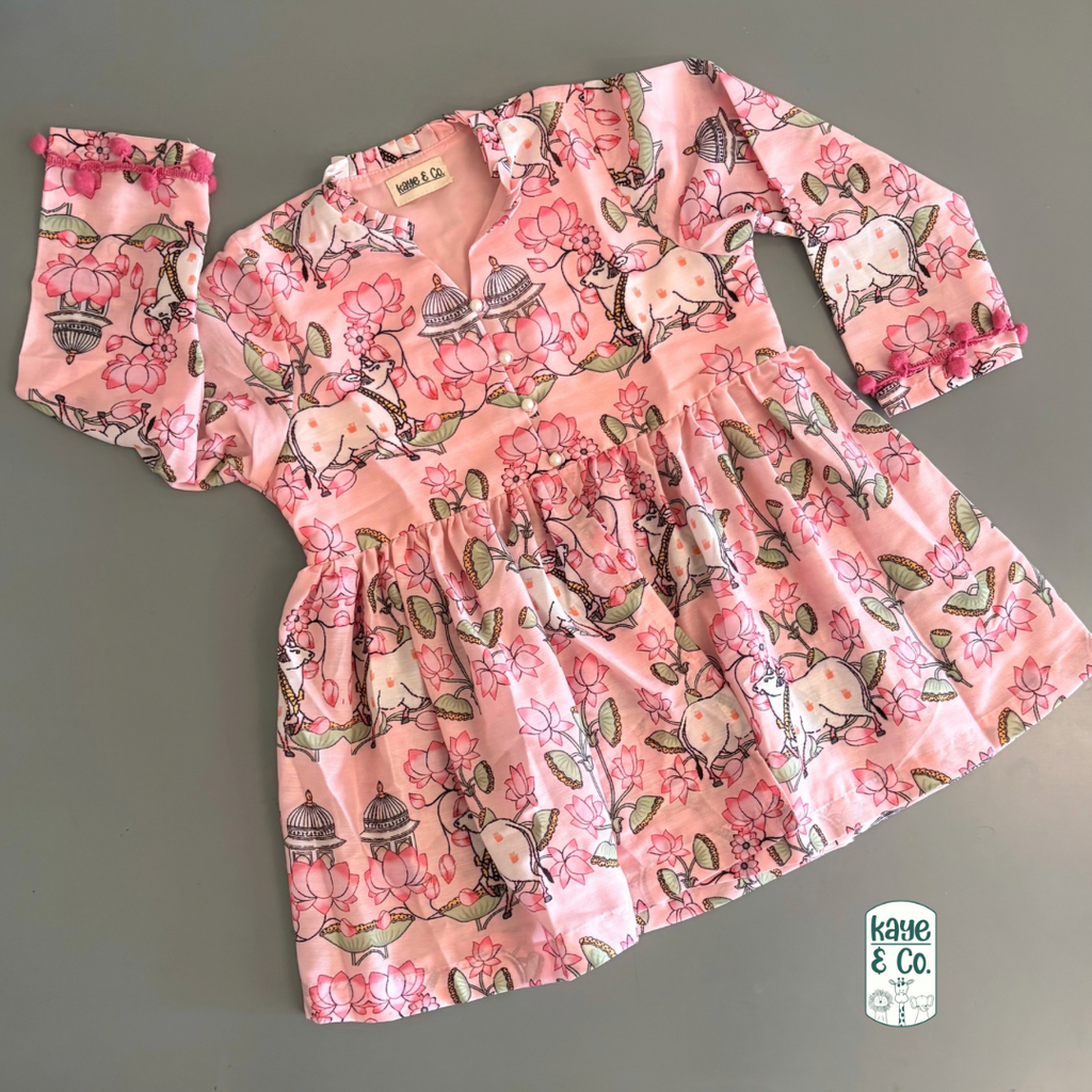 Lotus Pichwai Peplum Tulip Set