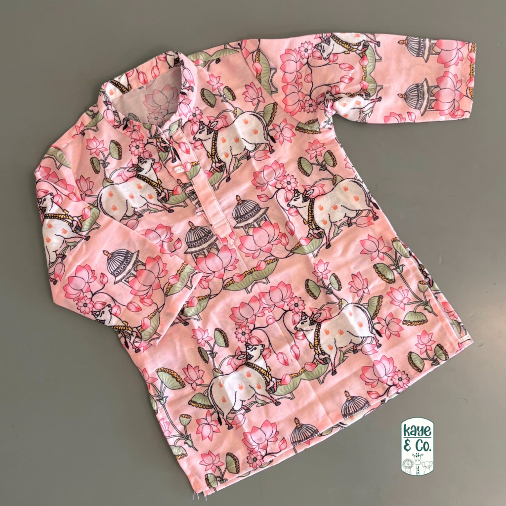 Lotus pichwai kurta set