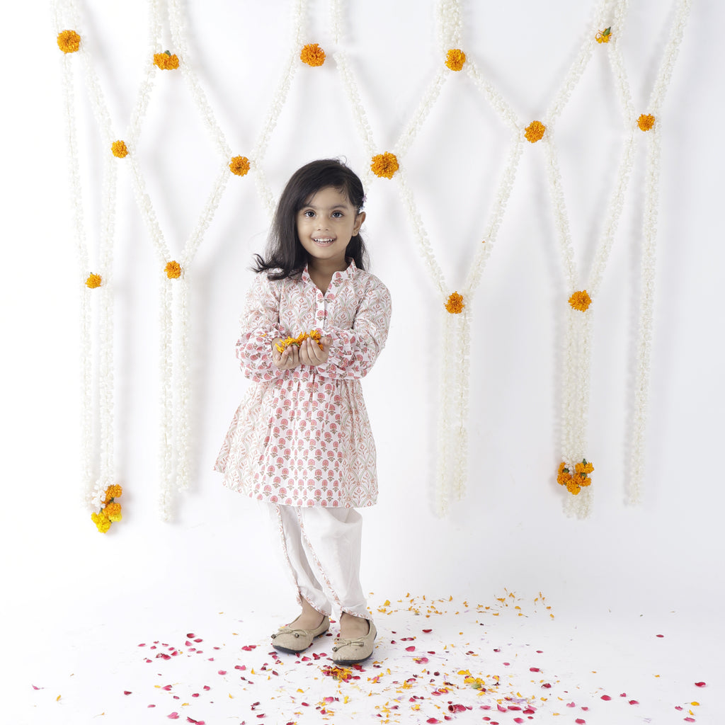 Indie Motif Kurti & Tulip Set