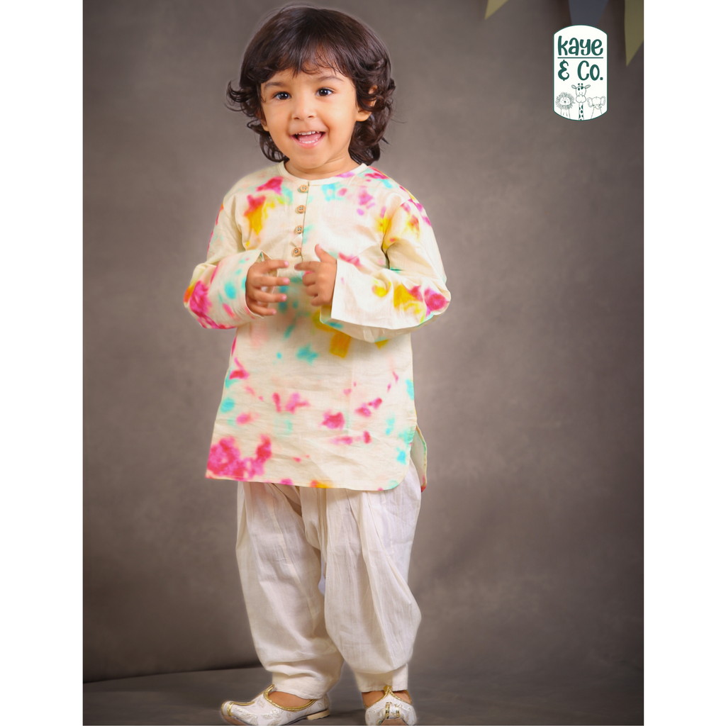 Tie & Dye Boys Kurta Set