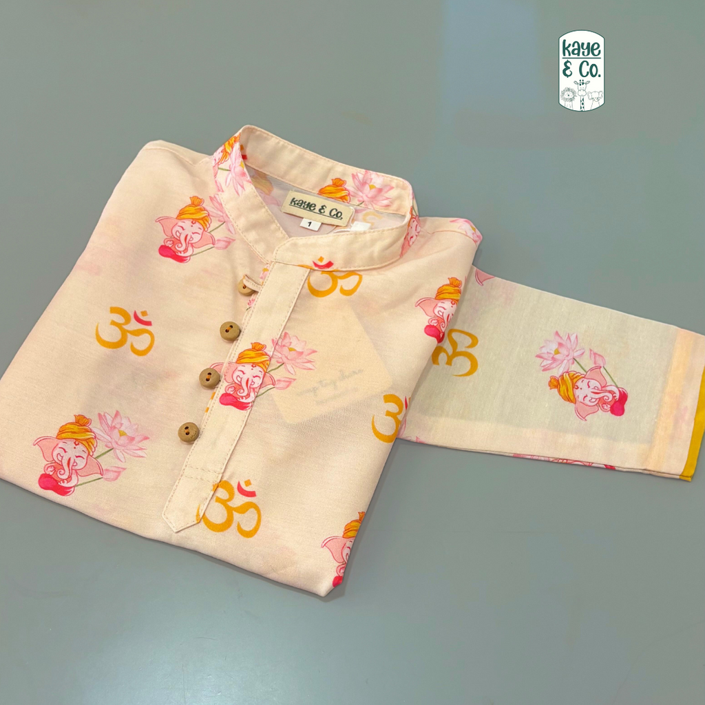 ganehsa lotus kurta set