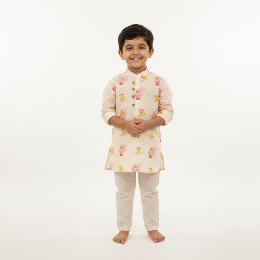 ganehsa lotus kurta set