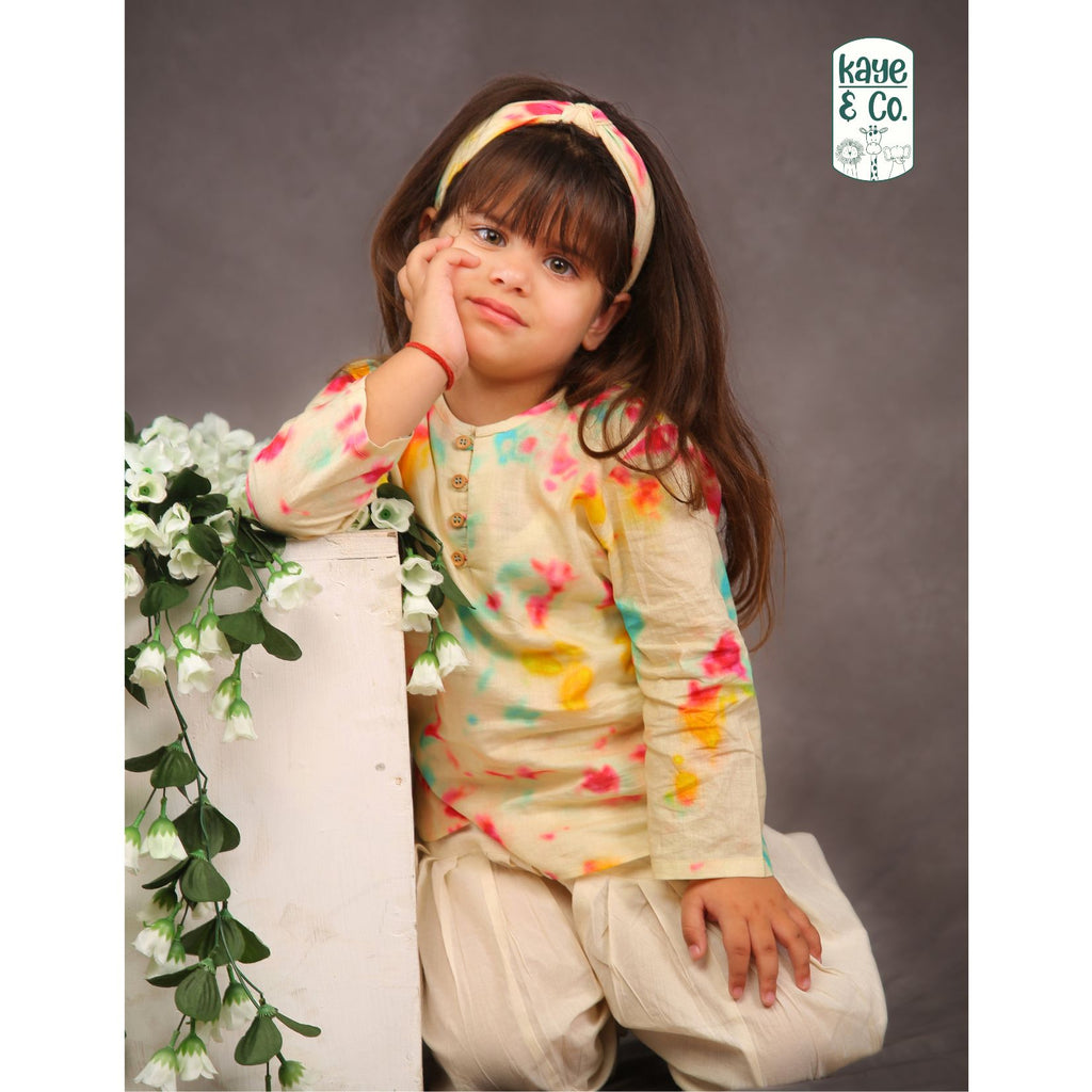 TIE & DYE KURTI SALWAAR SET