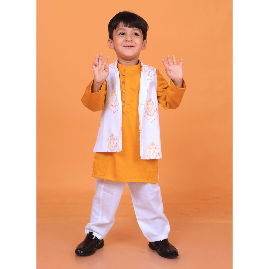 Ganesha Nehru Jacket Set