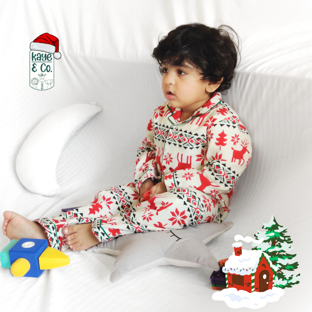 Xmas Special - White Reindeer PJ Set