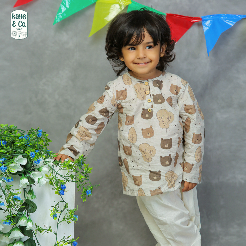 Bear Kurta Shirt