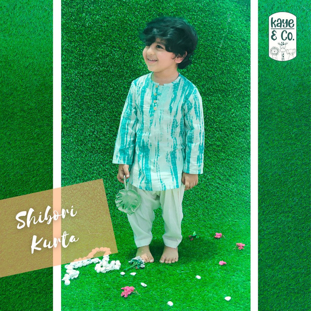 Shibori Print Kurta Set