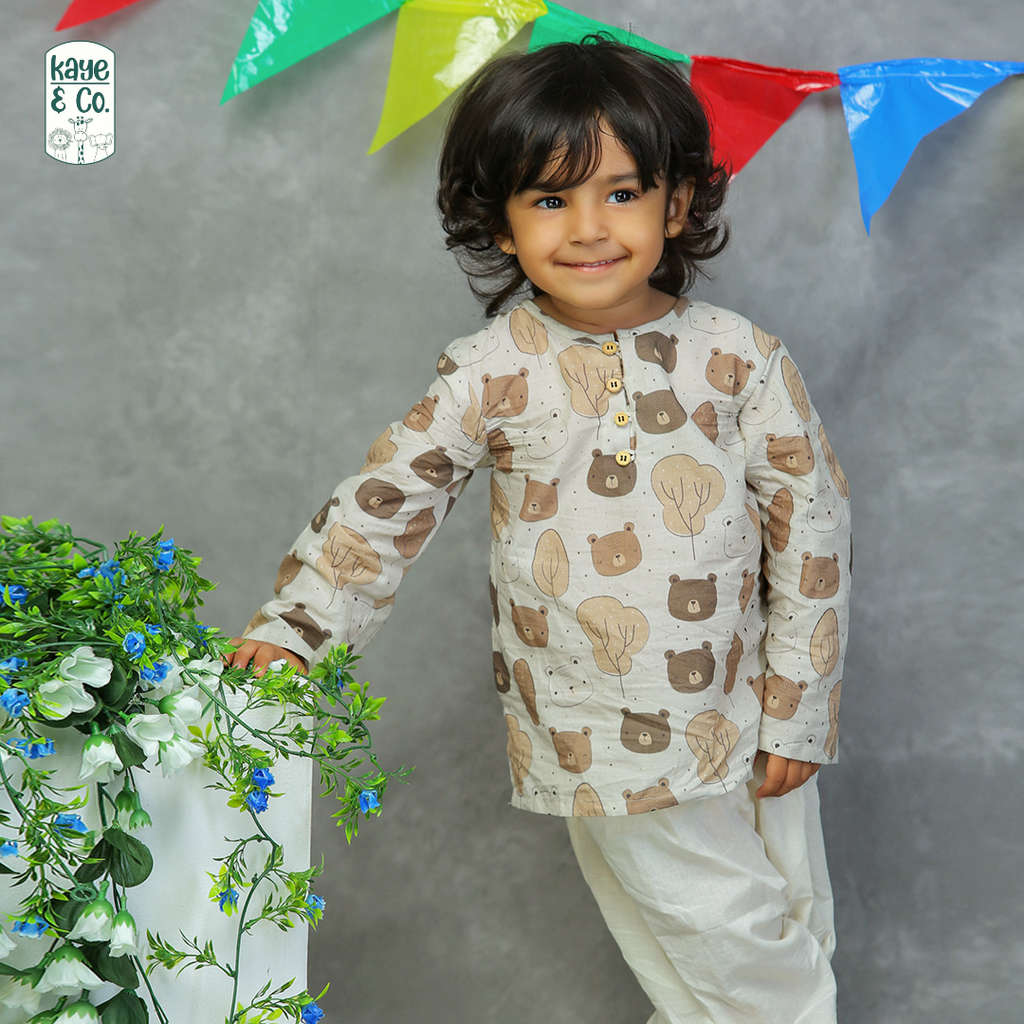 Bear Kurta Set