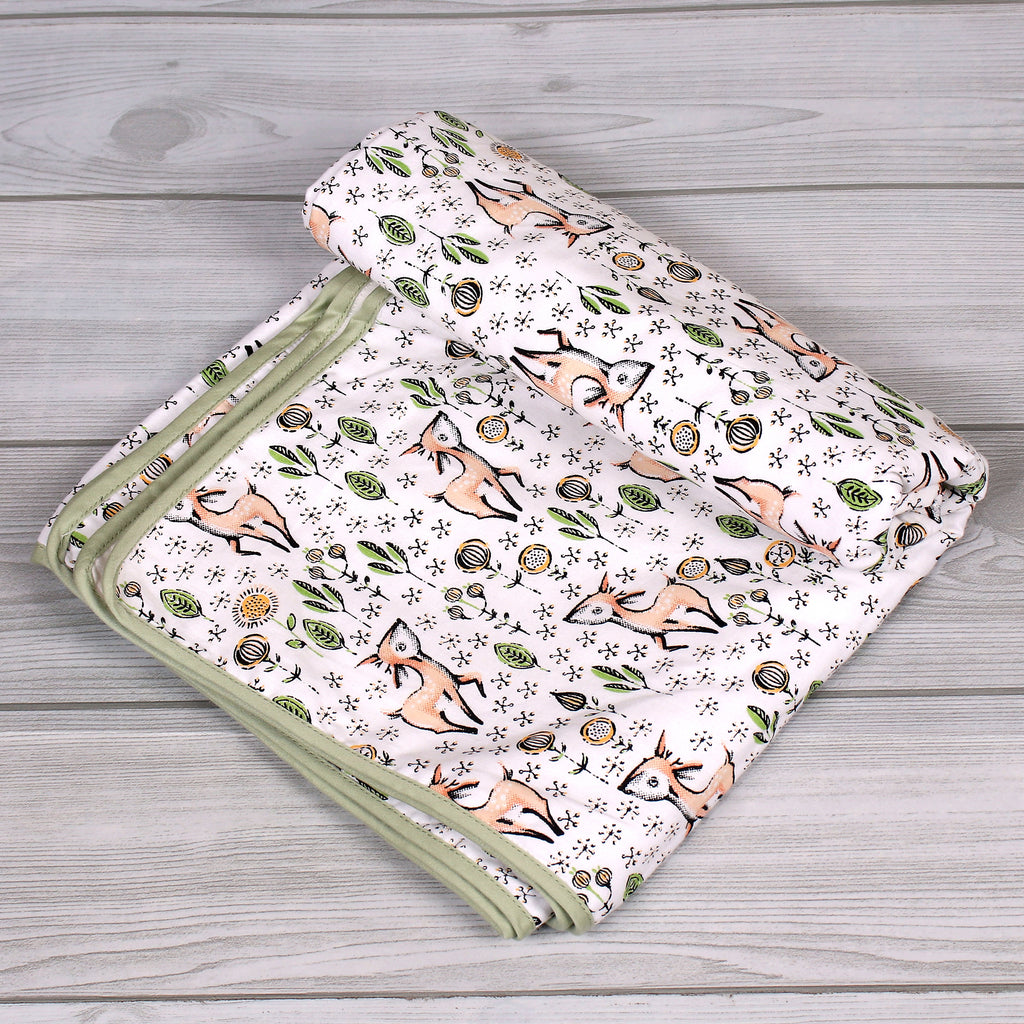 Reversible Baby Blanket - Deer